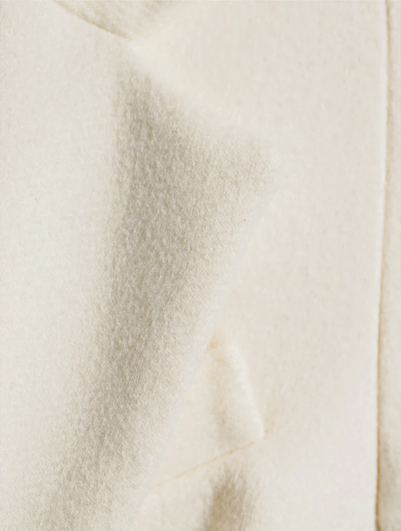 Double-Breasted Wool Cashmere Coat