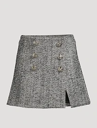 Herringbone Mini Skirt