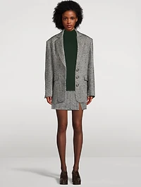 Herringbone Mini Skirt