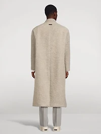 Bouclé Double-Breasted Overcoat