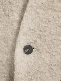 Bouclé Double-Breasted Overcoat