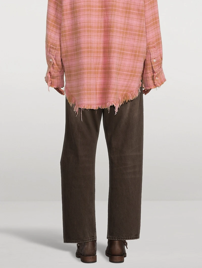 Crossover Wide-Leg Jeans
