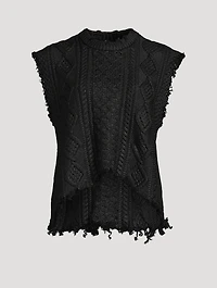 Cable-Knit Sweater Vest