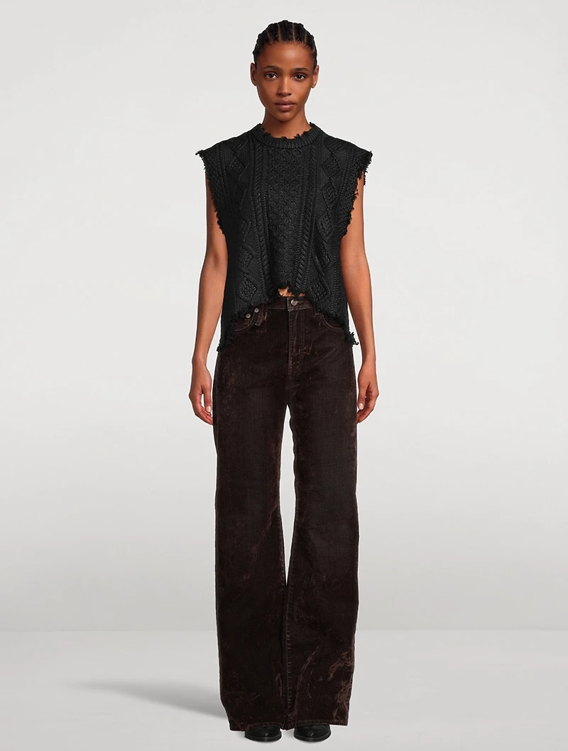 Cable-Knit Sweater Vest
