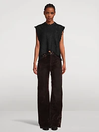 Cable-Knit Sweater Vest