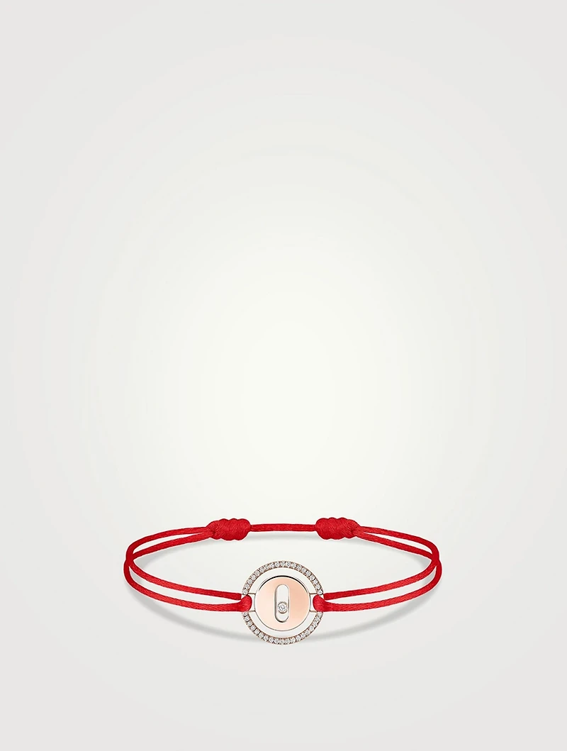 Lucky Move 18K Rose Gold Cord Bracelet