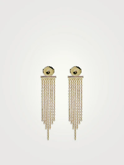 Cléo 14K Gold Long Fringe Earring Backings