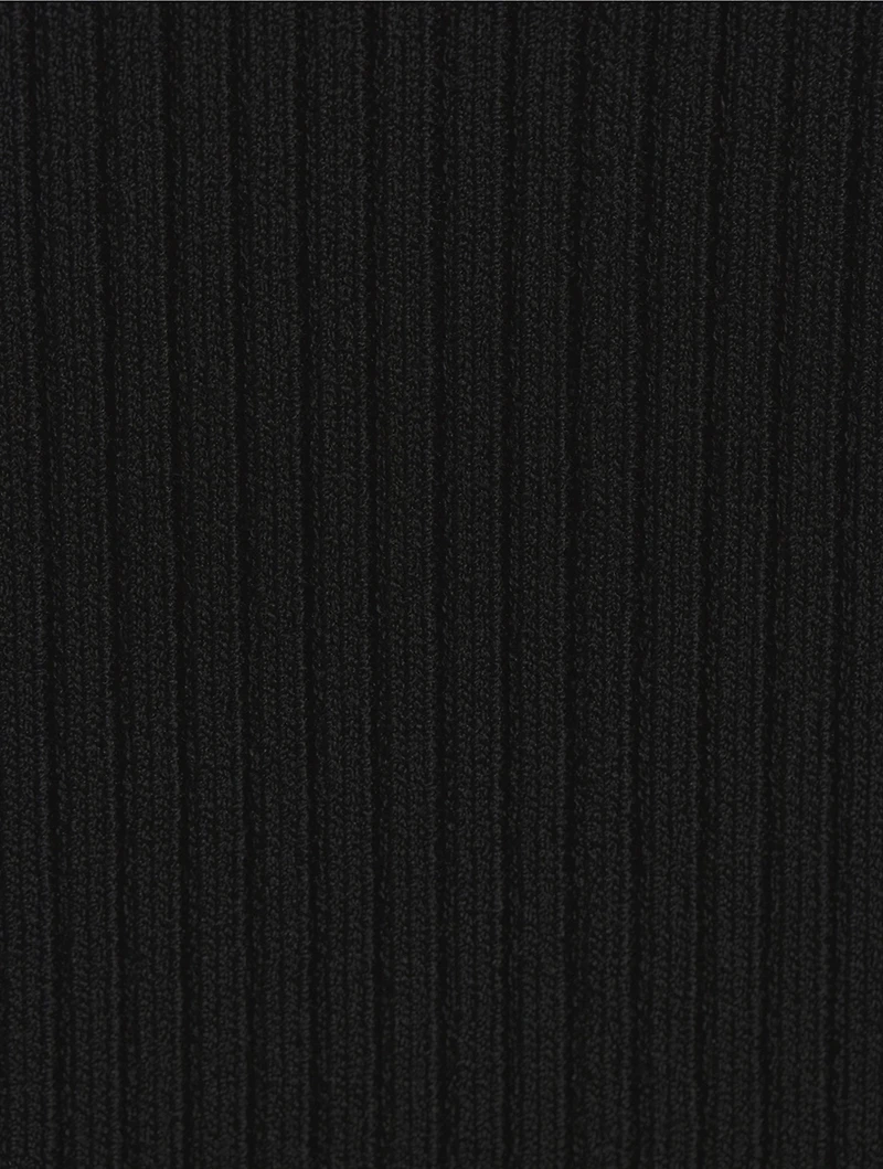Virgo Rib-Knit Midi Dress