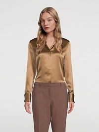 French Cuff Silk Shirt