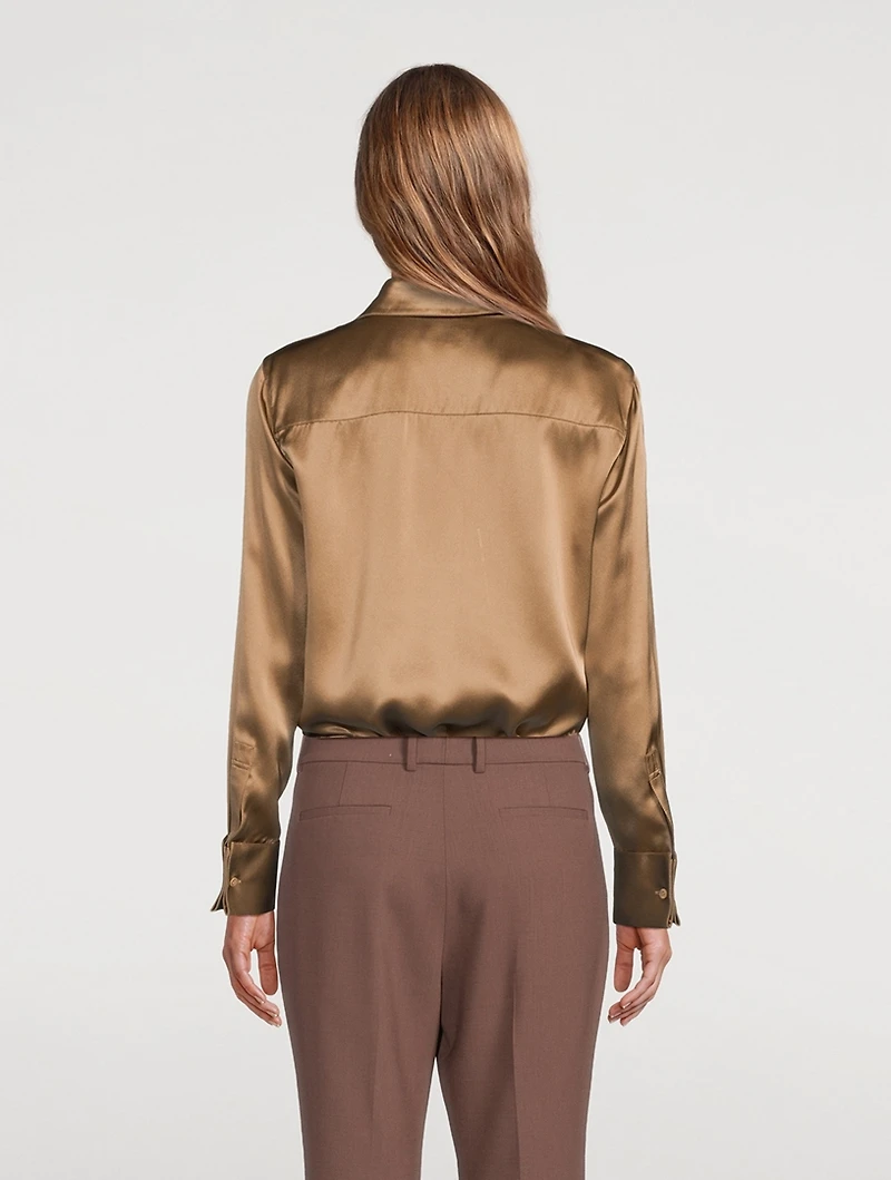 French Cuff Silk Shirt