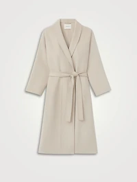 Belted Double-Face Cashmere Coat