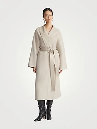 Belted Double-Face Cashmere Coat