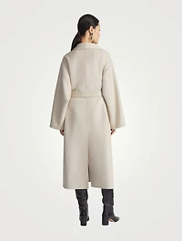 Belted Double-Face Cashmere Coat