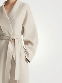 Belted Double-Face Cashmere Coat