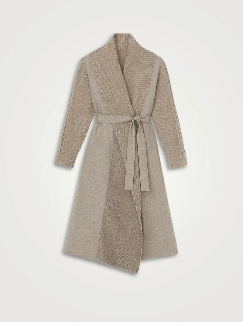 Reversible Flannel And Twill Coat