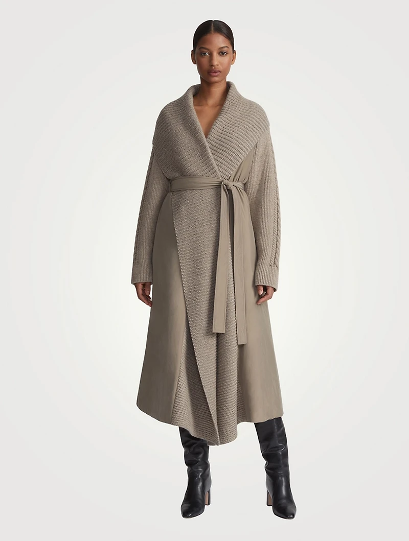 Reversible Flannel And Twill Coat