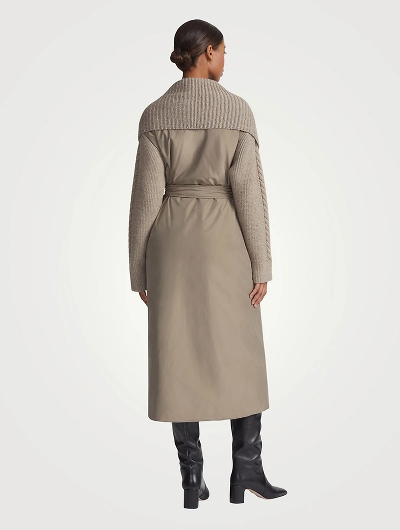 Reversible Flannel And Twill Coat
