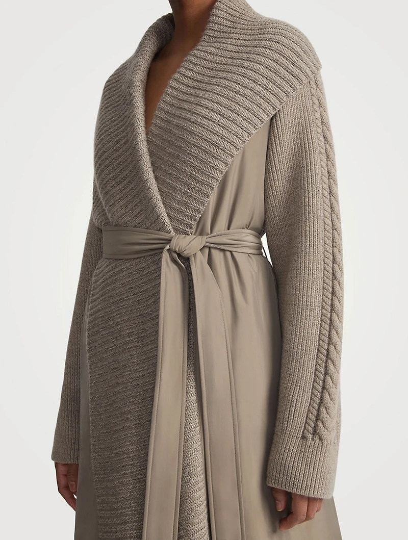 Reversible Flannel And Twill Coat