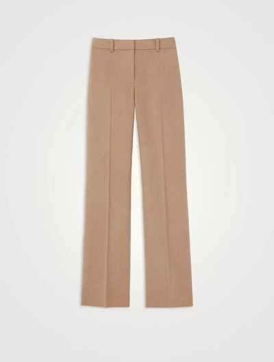 Sullivan Camel Hair Straight-Leg Trousers
