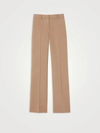 Sullivan Camel Hair Straight-Leg Trousers