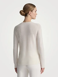 Wood Grain Intarsia Cashmere Sweater