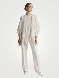 Wood Grain Intarsia Cashmere Sweater