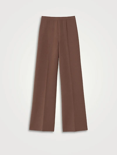Double-Knit Cashmere Trousers