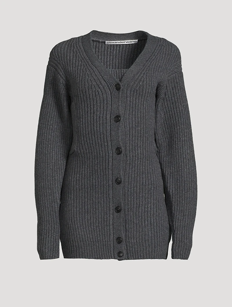 Layered Rib-Knit Twinset