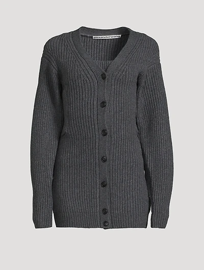 Layered Rib-Knit Twinset
