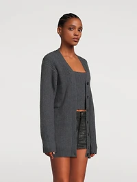Layered Rib-Knit Twinset