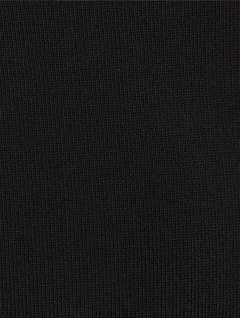 Diagonal Hem Knit Dress