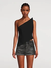 Asymmetric Wool Top