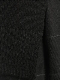 Mixed-Media Wool Sweater