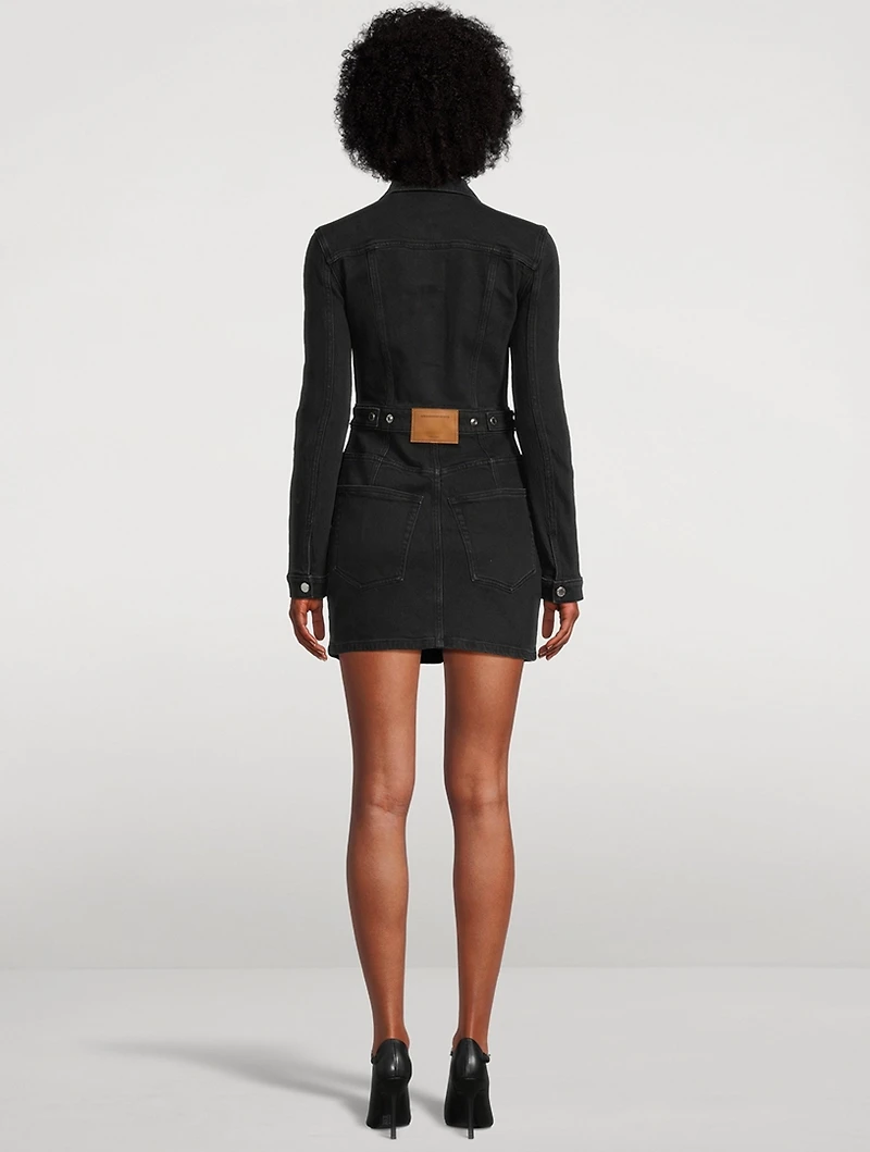 Stretch Denim Mini Dress