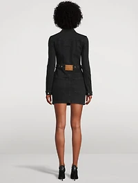 Stretch Denim Mini Dress