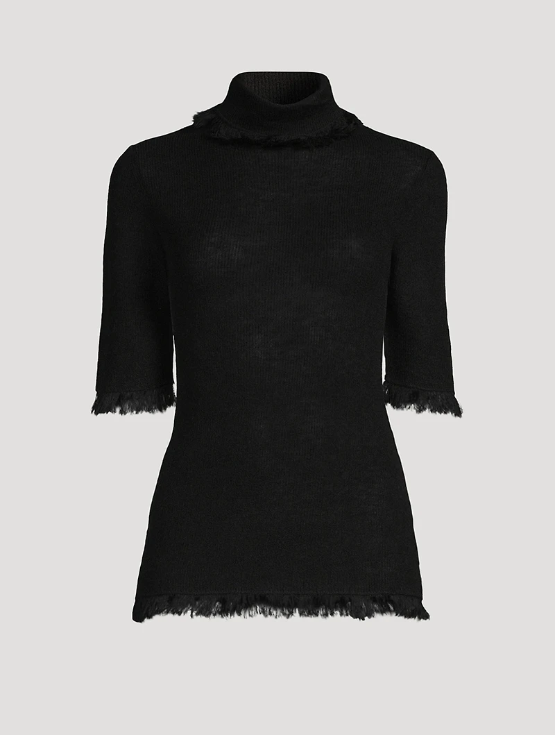 Jaxa Wool Mohair Turtleneck Sweater