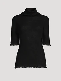 Jaxa Wool Mohair Turtleneck Sweater