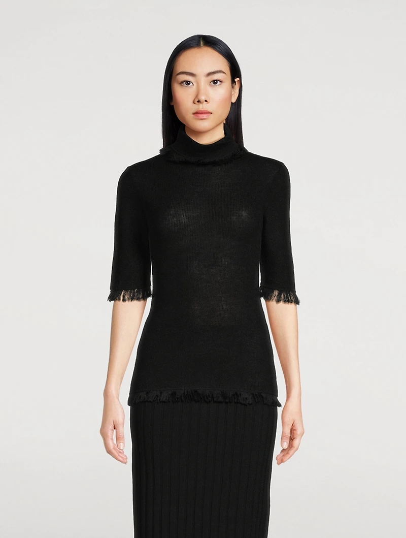Jaxa Wool Mohair Turtleneck Sweater