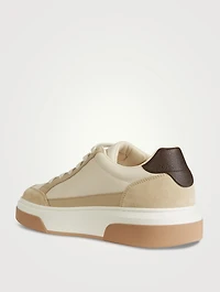 Gancini Ornament Leather Sneakers
