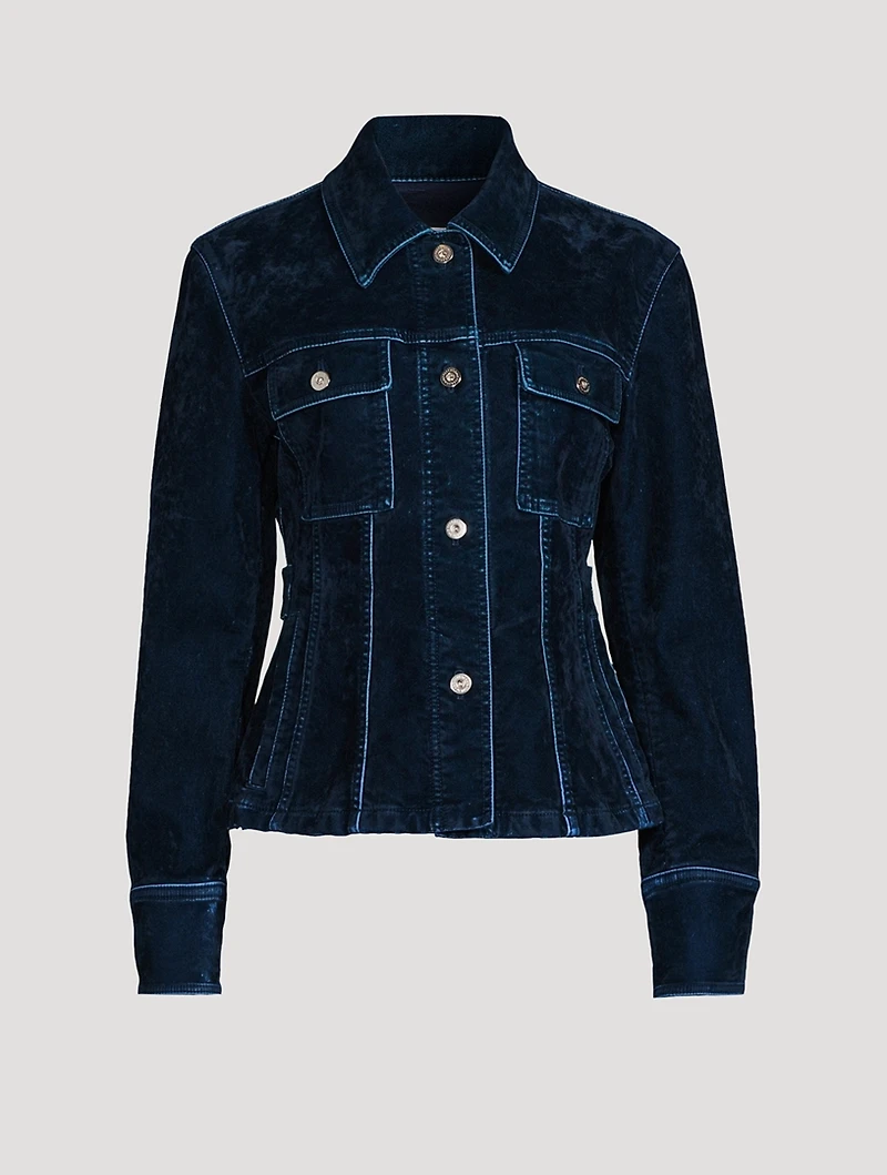 Flocked Trucker Jacket