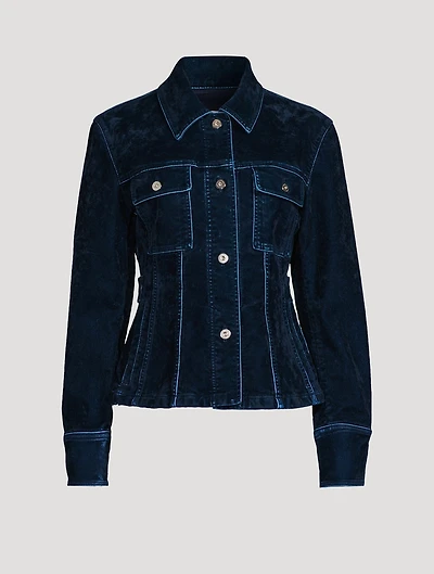 Flocked Trucker Jacket