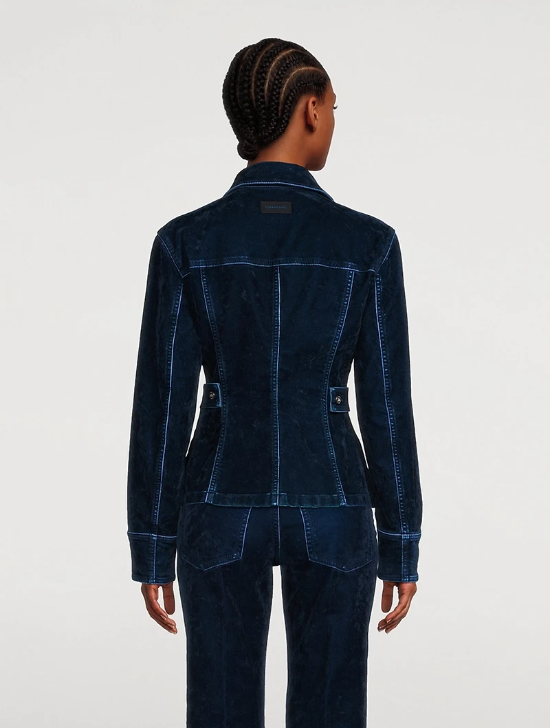 Flocked Trucker Jacket