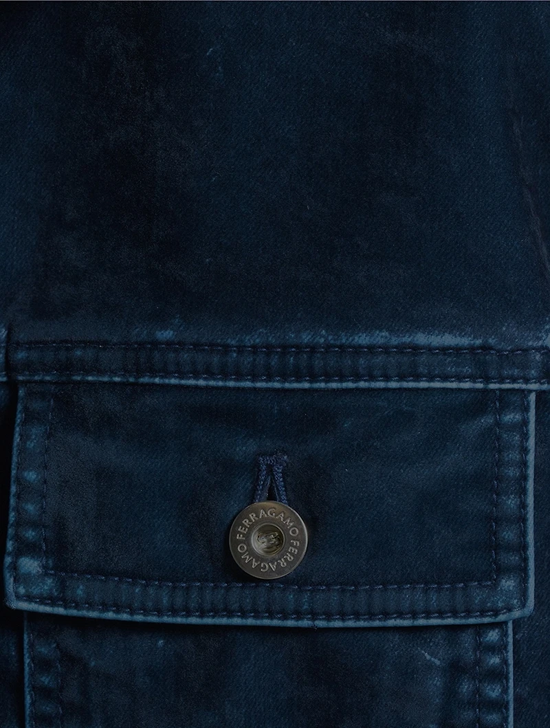 Flocked Trucker Jacket