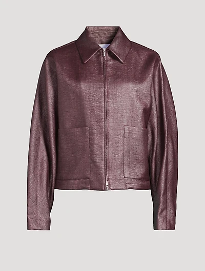 Cropped Bomber Jacket