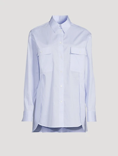Cotton Shirt Stripe Print