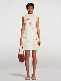Organza Mini Dress Blossom Print