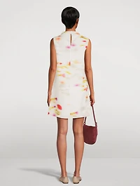 Organza Mini Dress Blossom Print