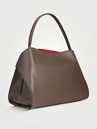 Large Hug Bicolour Leather Satchel