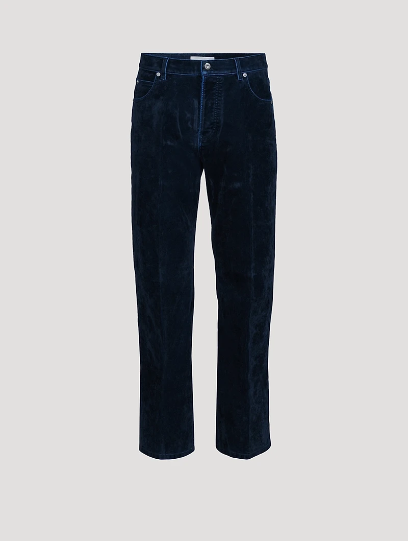Velvet Straight-Leg Jeans