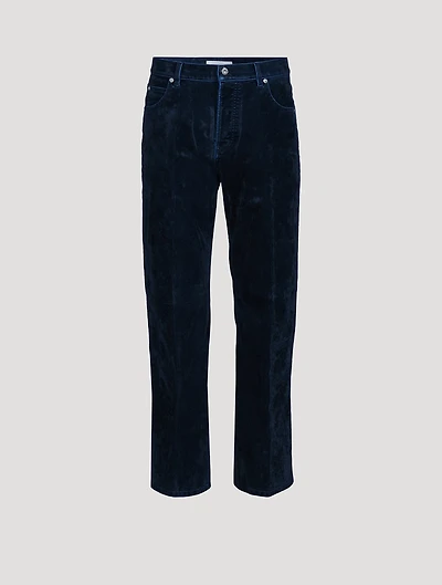 Velvet Straight-Leg Jeans